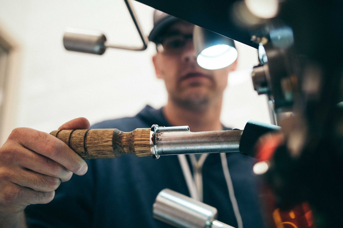 CNC machine cutting precision furniture components in a modern factory