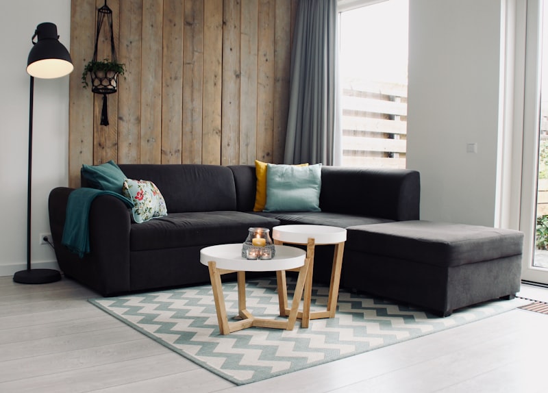 Blue accent armchair
